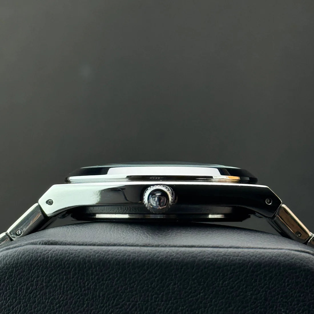 TISSOT PRX BLACK dial with silver chain