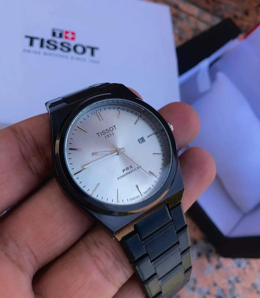 Tissot PRX 1853 – Black and White
